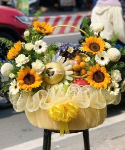 Giỏ Trái Cây Hoa Hướng Dương Đẹp