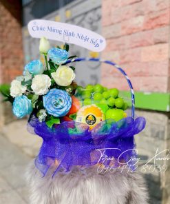 Giỏ hoa quả đẹp đi biếu