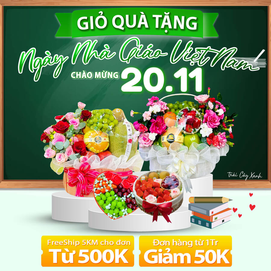 Giỏ trái cây ngày nhà giáo Việt Nam 20/11