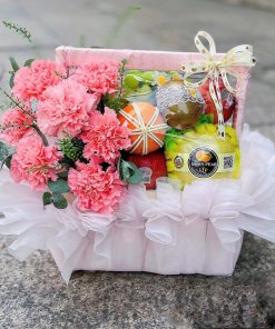 Hộp Quà Trái Cây Kết Hợp Hoa Tươi