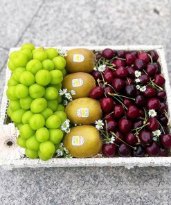 Khay Trái Cây Quà Tặng Nho Mẫu Đơn, Kiwi & Cherry
