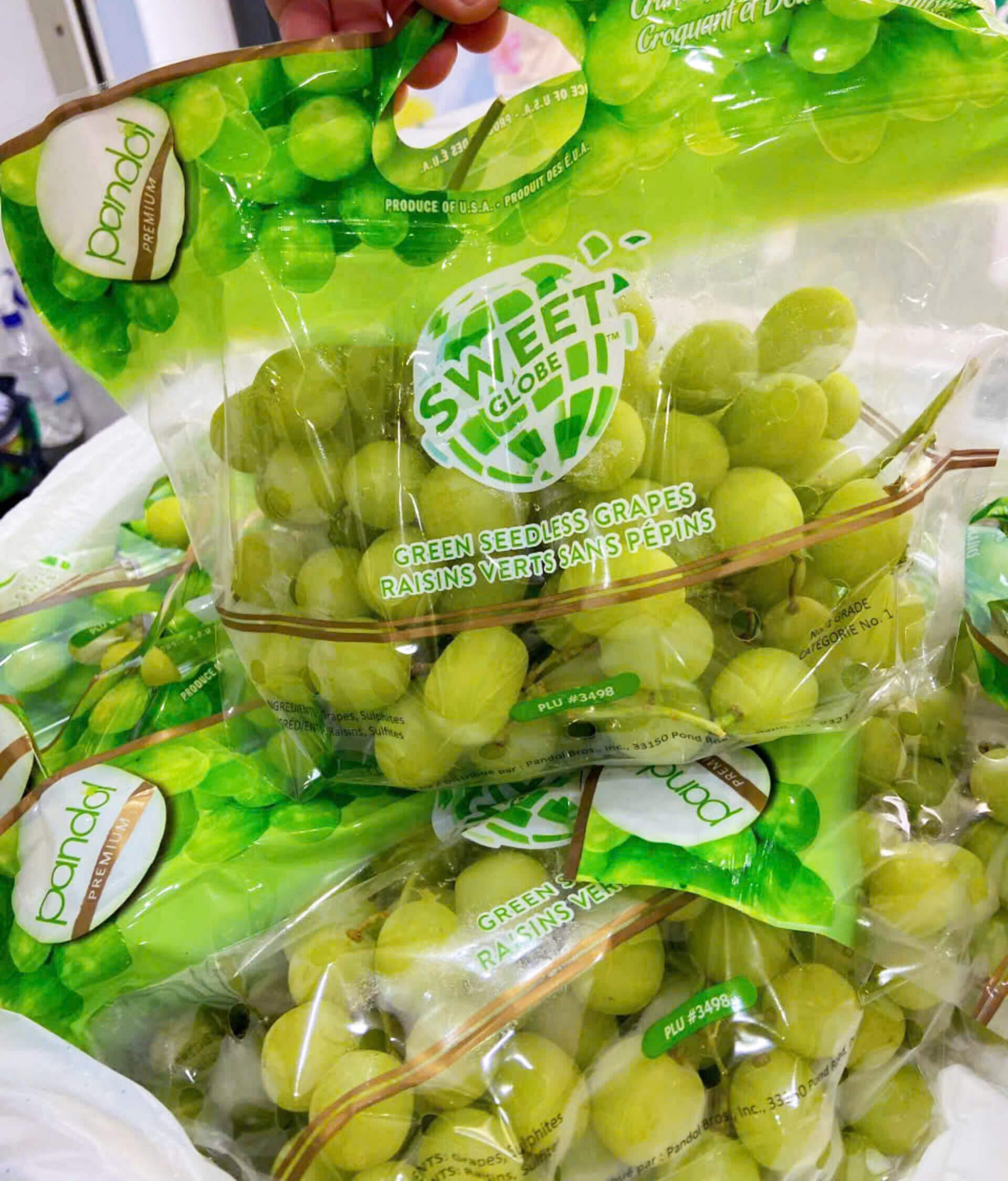 Nho xanh Sweet Globe Pandol Mỹ (1Kg) - Ảnh 3