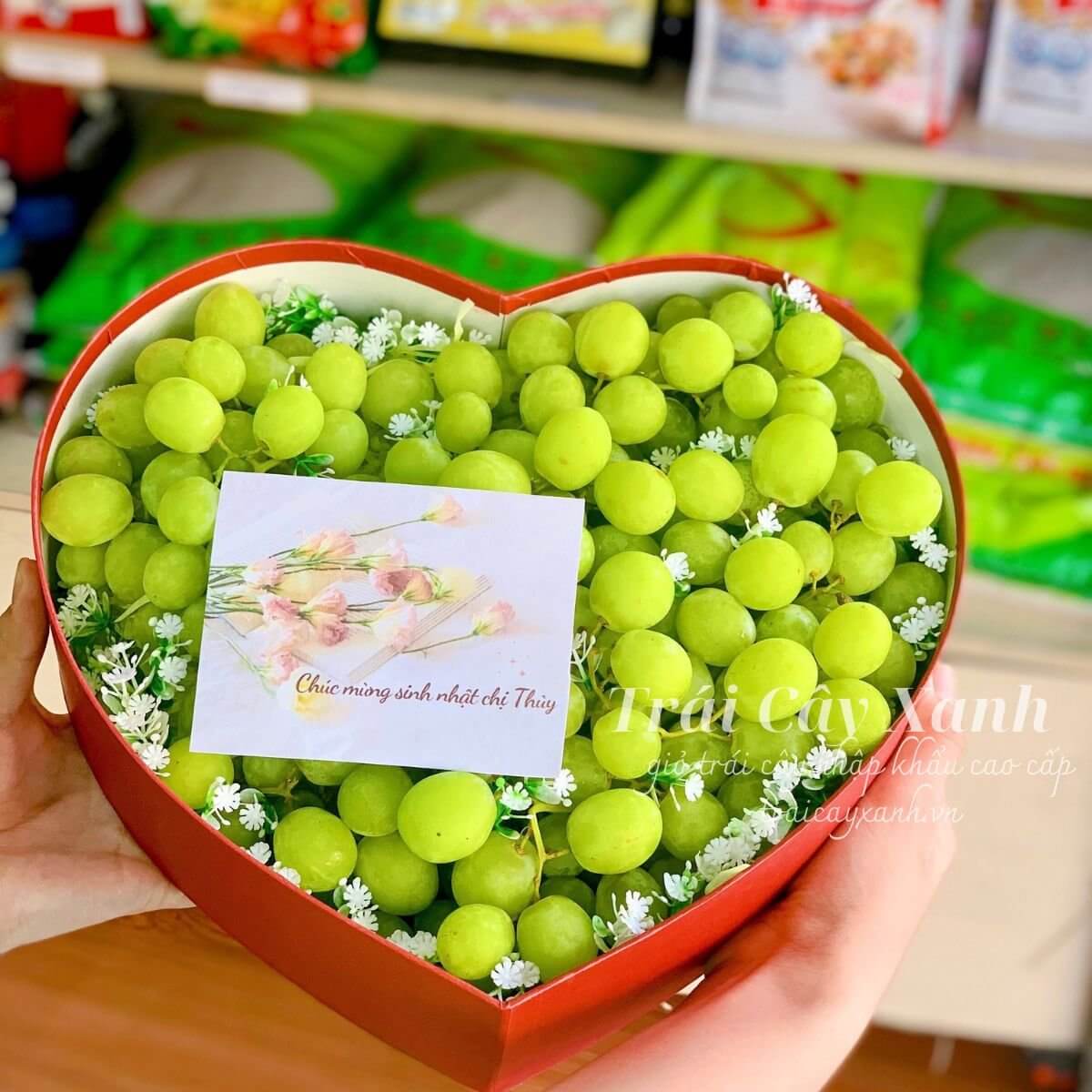 Hộp Quà Nho Hình Trái Tim