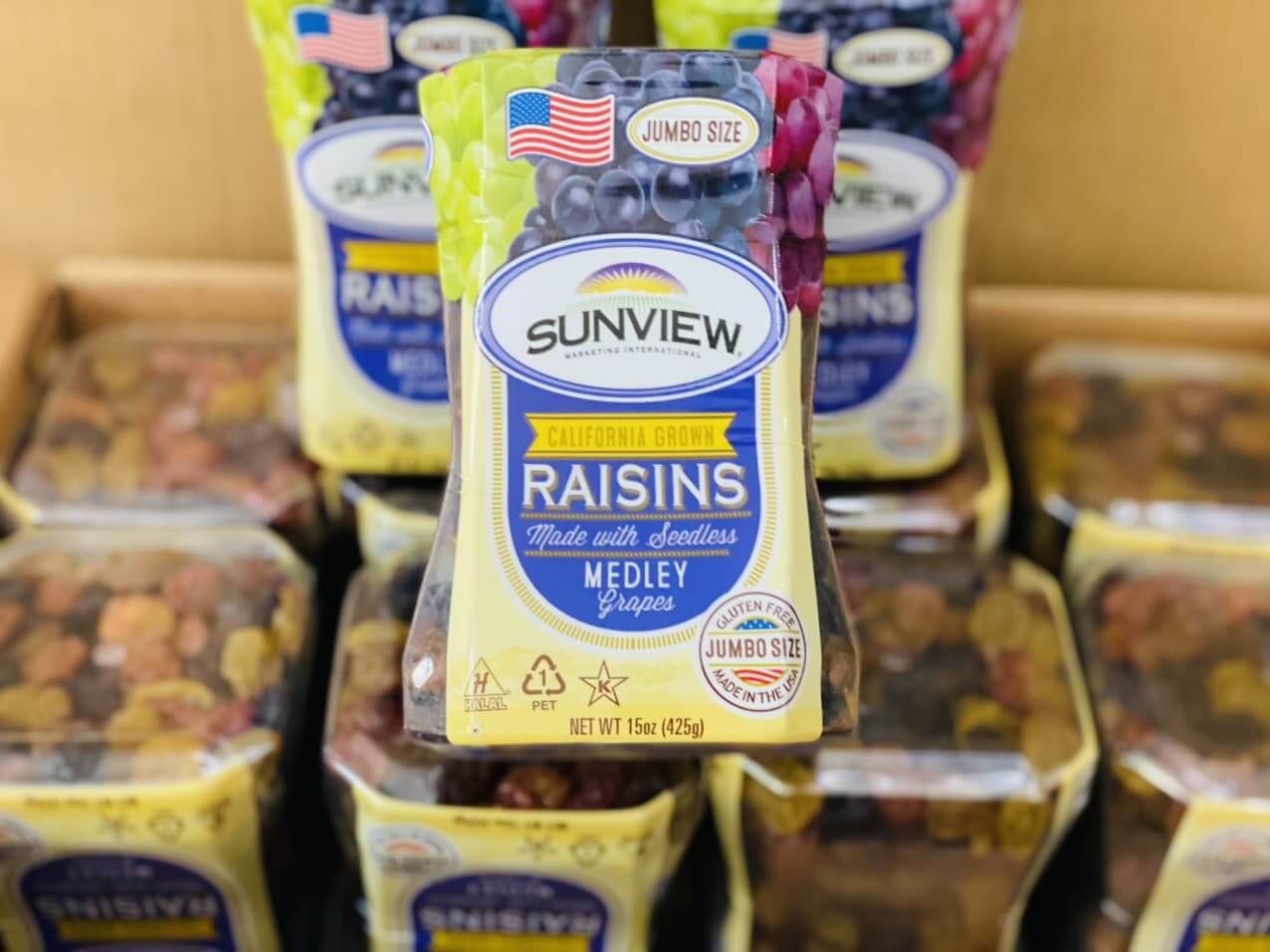 Nho Khô Mỹ Không Hạt Sunview Raisins – 425g