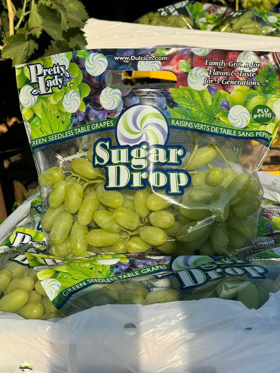 Nho Xanh Sugar Drop Pretty Lady Mỹ (1KG) - Ảnh 3